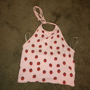 Strawberry crop top